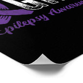 Bekämpfung der Epilepsie - Bewusstsein 1 Poster (Ecke)