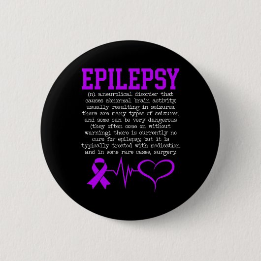Bekämpfung der Epilepsie Epileptische Epilepsie Button (Vorderseite)