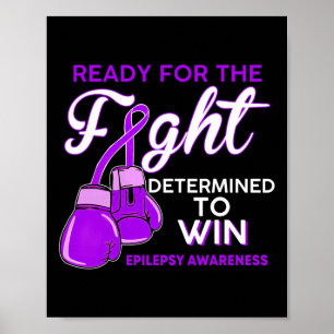 Bekämpfung der Epilepsie Lila Schmetterling Poster