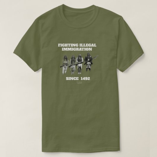 Bekämpfung der illegalen Einwanderung seit dem T - T-Shirt (Design vorne)