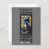 Bekämpfung der Kriminalität - Behalten Frieden - B Postkarte (Vorne/Hinten)