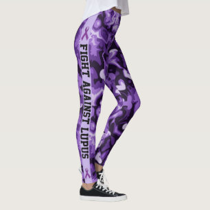 Bekämpfung der Lila Camouflage Lupus - Leggings d