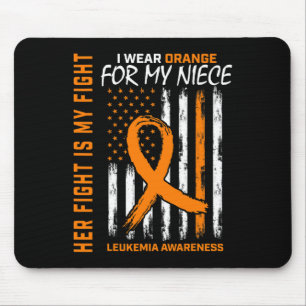 Bekämpfung der Orangen Leukämie Krebsbewusstsein N Mousepad