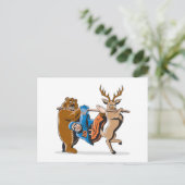 Bekämpfung der Rache von Jagdtieren Postkarte (Stehend Vorderseite)