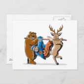 Bekämpfung der Rache von Jagdtieren Postkarte (Vorne/Hinten)