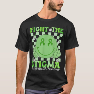 Bekämpfung der Stigma Groovy Smile Gesicht psychis T-Shirt