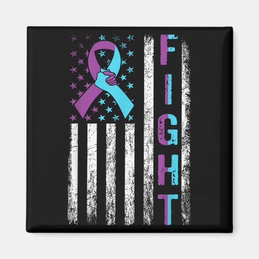 Bekämpfung der Suizidprävention - Amerikanische Fl Magnet (Vorne)