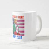 BEKÄMPFUNG DER TRUMP 2024 Jumbo-Tasse (Vorderseite Rechts)