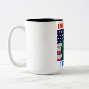 BEKÄMPFUNG DER TRUMP 2024 ZWEIFARBIGE TASSE