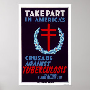 Bekämpfung der Tuberkulose 1940 WPA Poster