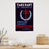 Bekämpfung der Tuberkulose 1940 WPA Poster (Küche)