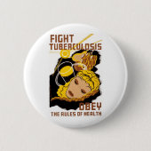 Bekämpfung der Tuberkulose Button (Vorderseite)