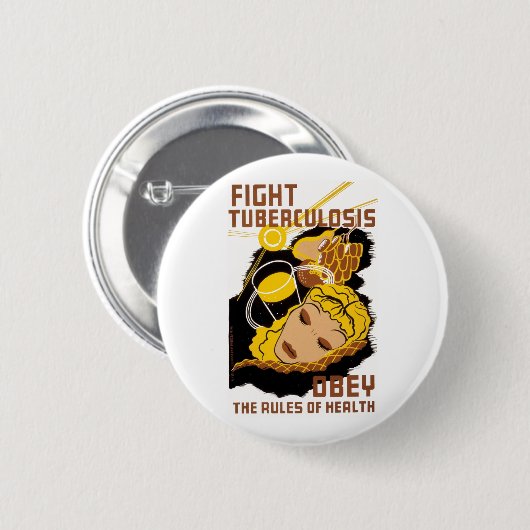 Bekämpfung der Tuberkulose Button (Vorne & Hinten)