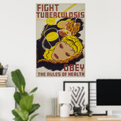 Bekämpfung der Tuberkulose Poster (Heimbüro)