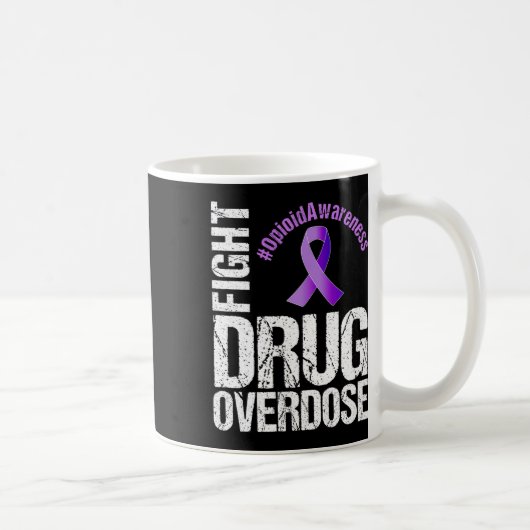 Bekämpfung der Überdosierung Opioid Bewusstsein Gr Kaffeetasse (Rechts)