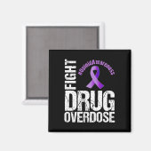 Bekämpfung der Überdosierung Opioid Bewusstsein Gr Magnet (Vorderseite/Rückseite)