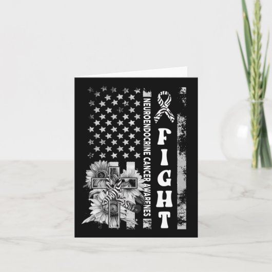 Bekämpfung der US-Flagge Sonnenblumen Christlich B Karte (Vorderseite)