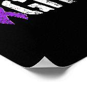 Bekämpfung des Bauchspeicheldrüsenkrebses - Aufklä Poster (Ecke)