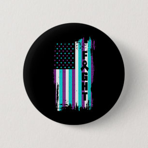 Bekämpfung des Bewusstseins der amerikanischen Fla Button