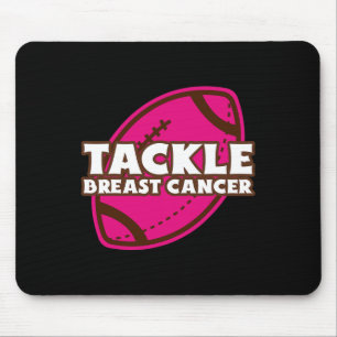 Bekämpfung des Brustkrebs Amerikanische Fußballkre Mousepad