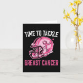 Bekämpfung des Brustkrebs Helm Pink Ribbon A Karte (Gelbe Blume)