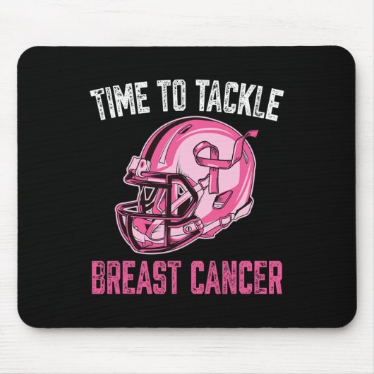 Bekämpfung des Brustkrebs Helm Pink Ribbon A Mousepad (Vorne)