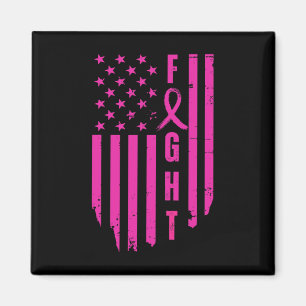 Bekämpfung des Brustkrebs unter amerikanischer Fla Magnet