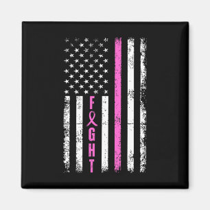 Bekämpfung des Brustkrebs unter amerikanischer Fla Magnet