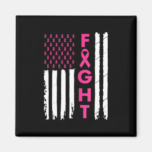 Bekämpfung des Brustkrebs unter amerikanischer Fla Magnet