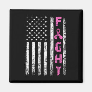 Bekämpfung des Brustkrebs unter amerikanischer Fla Magnet