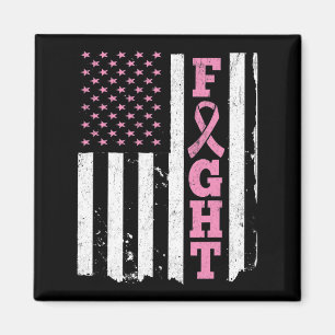Bekämpfung des Brustkrebs unter amerikanischer Fla Magnet