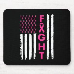 Bekämpfung des Brustkrebs unter amerikanischer Fla Mousepad