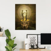 Bekämpfung des Burnout Poster (Heimbüro)