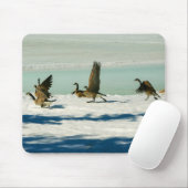 Bekämpfung des Fotos Geese & Snow Mousepad (Mit Mouse)