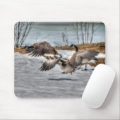 Bekämpfung des Fotos Geese & Snow Mousepad (Mit Mouse)