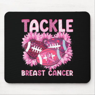 Bekämpfung des Fußball-Krebses Rosa Ribbon Brustkr Mousepad