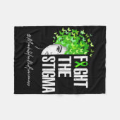 Bekämpfung des Geschenks für psychische Gesundheit Fleecedecke (Vorderseite (Horizontal))