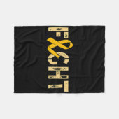 Bekämpfung des Krebses im Kindesalter 2 Fleecedecke (Vorderseite (Horizontal))