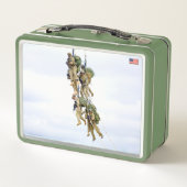 BEKÄMPFUNG DES PERSONALS IN DEN USA METALL BROTDOSE (Rückseite)