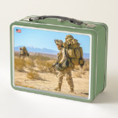 BEKÄMPFUNG DES PERSONALS IN DEN USA METALL BROTDOSE (Rückseite)