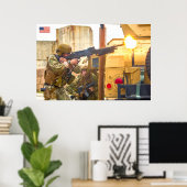 BEKÄMPFUNG DES PERSONALS IN DEN USA POSTER (Heimbüro)