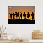 BEKÄMPFUNG DES PERSONALS IN DEN USA POSTER (Küche)