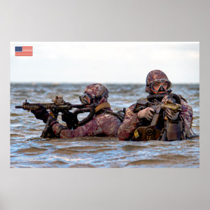 BEKÄMPFUNG DES PERSONALS IN DEN USA POSTER