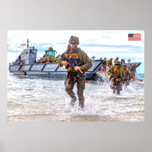 BEKÄMPFUNG DES PERSONALS IN DEN USA POSTER