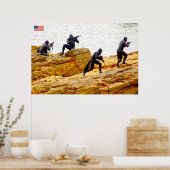 BEKÄMPFUNG DES PERSONALS IN DEN USA POSTER (Küche)