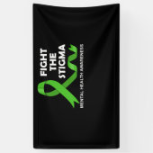 Bekämpfung des psychischen Bewusstseins für Stigma Banner (Vertikal)