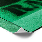 Bekämpfung des Rassismus in Rot und Grün Poster (Ecke)