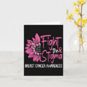 Bekämpfung des Stigma Brustkrebs Karte (Gelbe Blume)