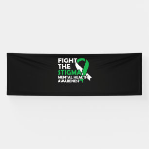 Bekämpfung des Stigmas. Bewusstsein für psychisc Banner