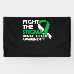 Bekämpfung des Stigmas. Bewusstsein für psychisc Banner